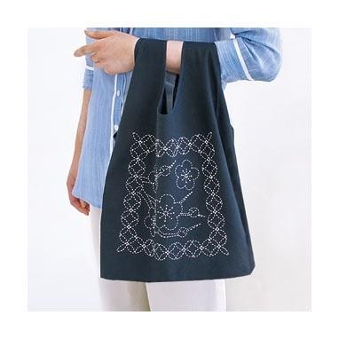 [VD001]オリムパス 刺し子キットSK-289 サブバッグ 梅と七宝つなぎ[RPT] |  | 01