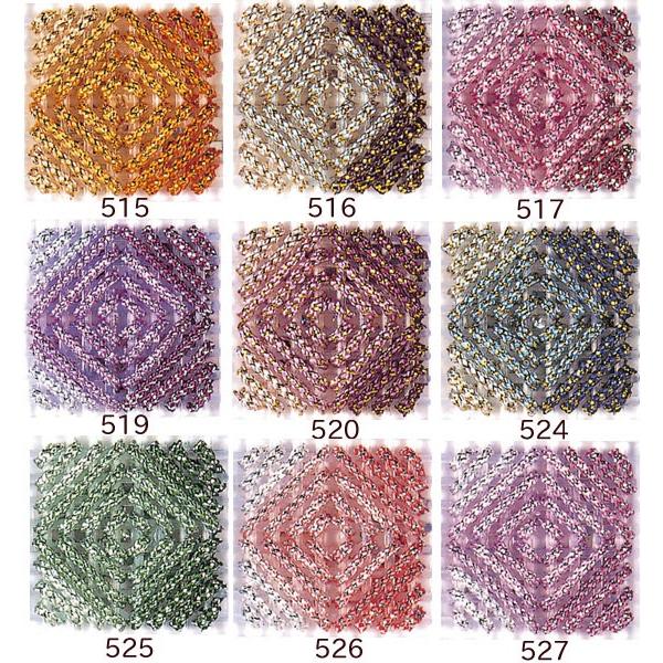 [VF001]メタリックヤーン ルビーA（503〜529） 50m巻き【キャンバス手芸】[RPT] |  | 01