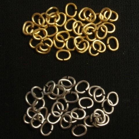 [AF002]TOHO α534　Cカン(小判カン) 5×4mm　1.5g(約30ケ)　マットカラー[RPT] | 