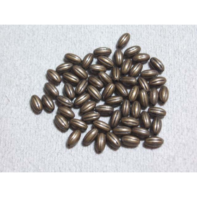 [AF009]TOHO α7157 メタルビーズ アンティークゴールド 2.5×4.5mm 約60ケ[RPT] | 