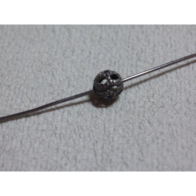 [AF009]TOHO α7163 メタルビーズ すかし玉 アンティークシルバー 4mm 25ケ[RPT] |  | 01