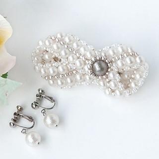 [AD002]TOHOビーズキット エアーパールで作るエアリージュエル　バレット&イヤリング[RPT] | 