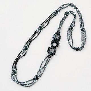 [AD002]TOHOビーズキット ブラックロングネックレス[RPT] | 