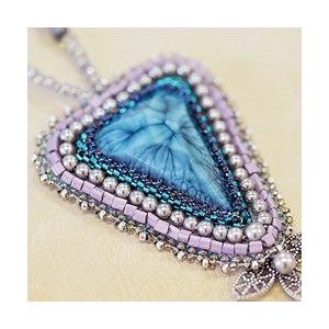 [AD008]TOHOビーズキット フレーミングアクセサリー No.3 ネックレス ブルー[RPT] |  | 02