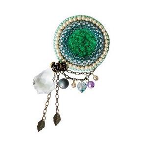 [AD008]TOHOビーズキット フレーミングアクセサリー No.8 ブローチ グリーン[RPT] | 