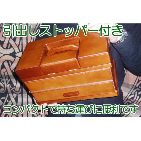 [WA002]卓製作所のソーイングボックスY-110 コンパクトサイズ（引き出しストッパー付き）[RPT] |  | 02