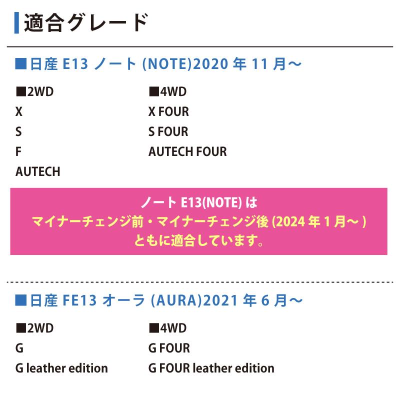 【クーポン配布中★】日産 ノート E13 前期 後期 オーラ FE13 エアコンスイッチベースパネル インテリアパネル ２色 パーツ カスタム｜echoes-product｜16