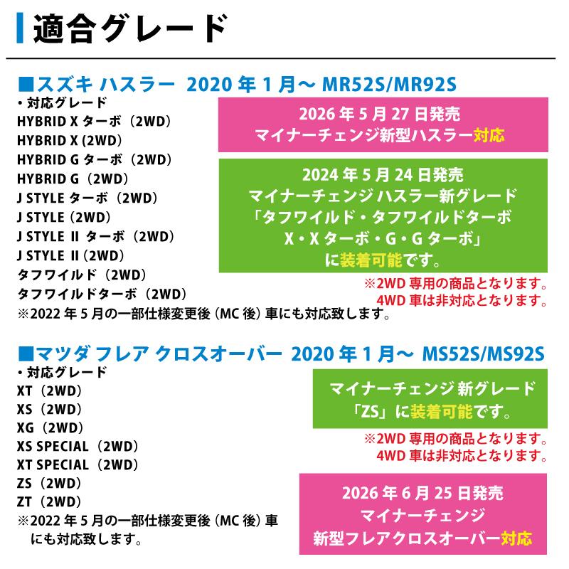 お得セット】ハスラー フレアクロスオーバー 2WD専用 シフトベース周り
