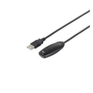 BUFFALO バッファロー USB2.0リピーターケーブル (A to A) 5m ブラック (BSUAAR250BK)｜ecj