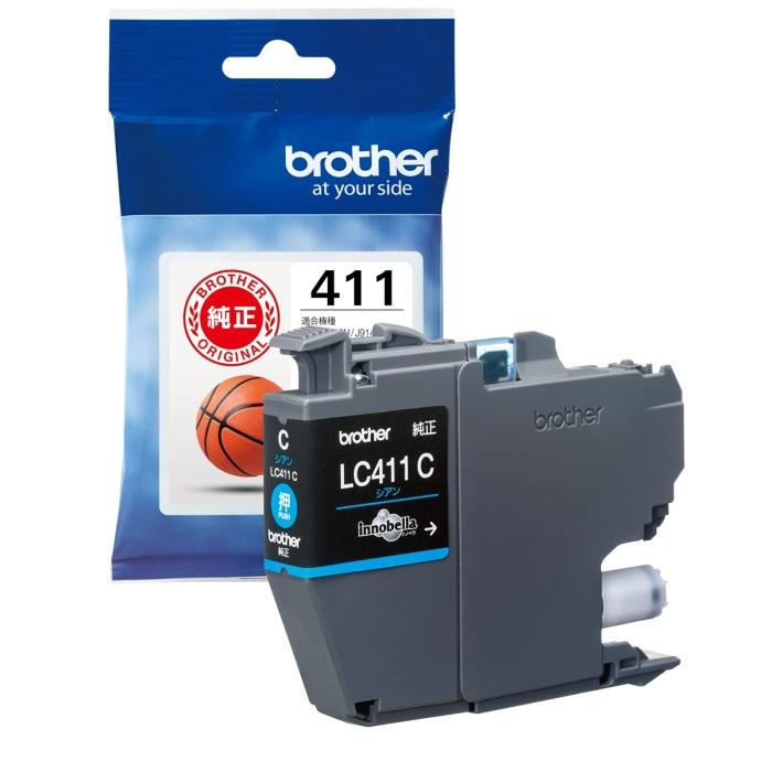 BROTHER ブラザー ブラザー純正 インクカートリッジシアン LC411C 対応