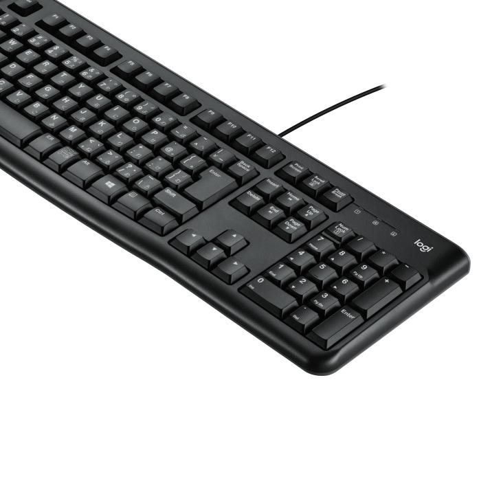 LOGICOOL ロジクール 有線 キーボード 耐水 K120 USB接続 テンキー 薄型 有線キーボード | 