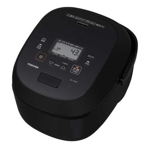 TOSHIBA 東芝 東芝 RC-10VRV(K) 真空IH炊飯器 炎 匠炊き 5.5合 グランブラック RC10VRV(K) | 