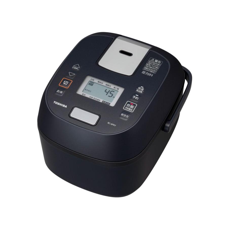 TOSHIBA 東芝 推奨品 東芝 RC-6PXV(K) 圧力IH炊飯器 炎匠炊き 3.5合炊き ブラック RC6PXV(K) | 