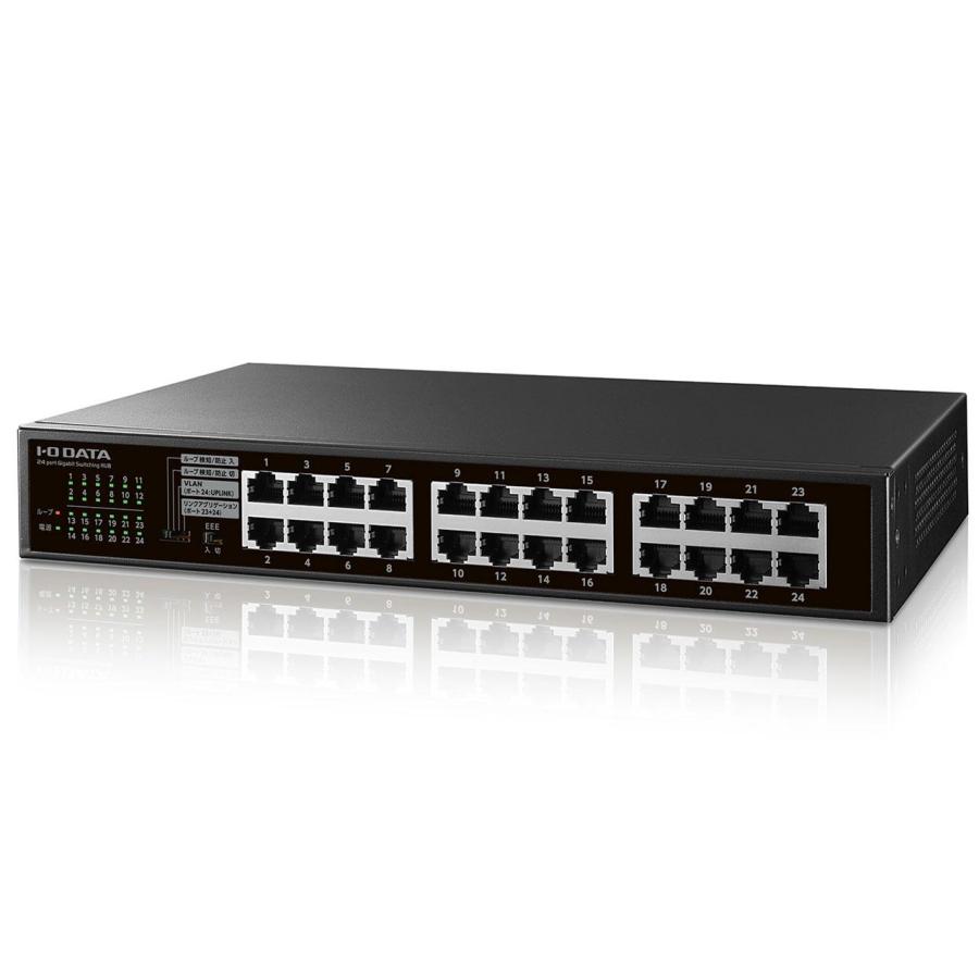 IODATA アイオーデータ L2スイッチングハブ24ポート(ETG-ESH24LM 