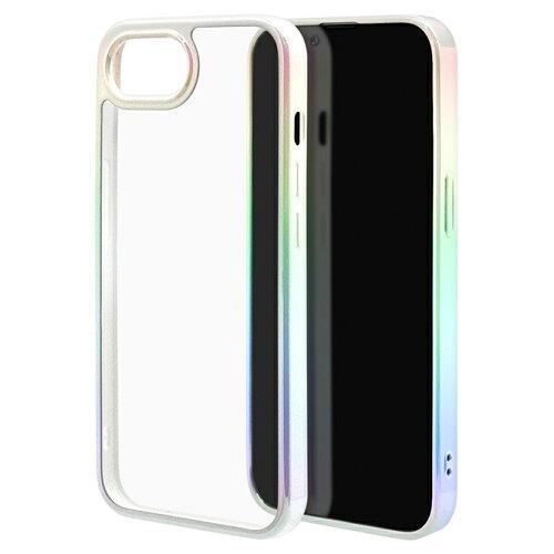 テレホンリース 8661IP5EHPWH iPhone2025春 aurora ハイブリッドケース TPU×PC オーロラフレーム