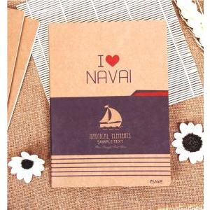 ノーブランド *メール便対象商品　love navai ノート 01.船 　　雑貨　文房具　かわいい　人気　メモ　ギフト　プレゼント　学校　オフィス | 