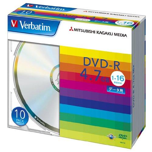 VERBATIM DVD-R 4.7GB 10枚スリム・シルバー DHR47J10V1 | 