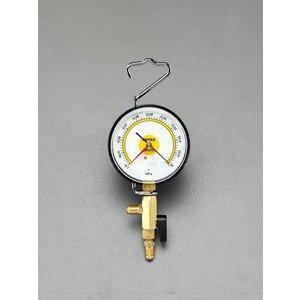 ESCO エスコ 真空計(ボールバルブ付) EA103EB 1個