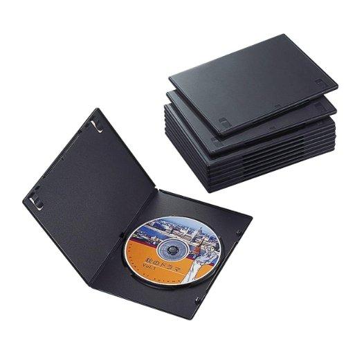 エレコム スリムDVDトールケース(CCD-DVDS03BK)