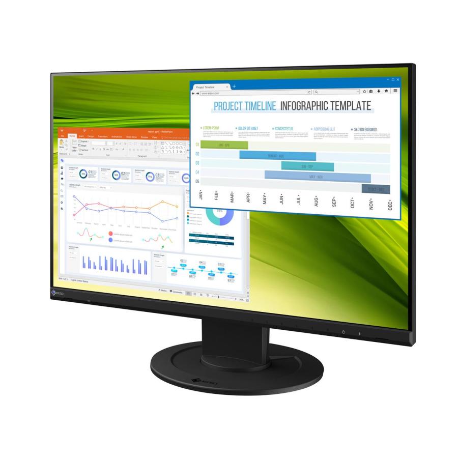 EV2360-BK 22.5型 フレームレスモニターFlexScan アンチグレアIPS 疲れ