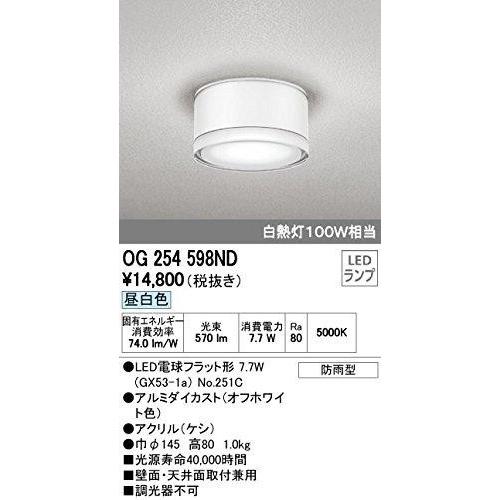 日本初売 オーデリック OG254598NDランプ別梱包