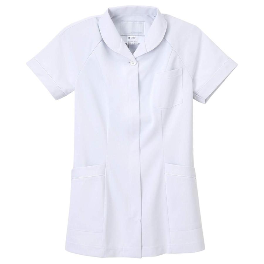 ナガイレーベン 女子上衣 ホワイト LL CE2722 1枚