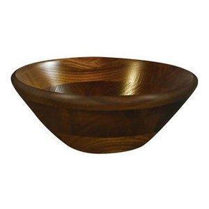 ノーブランド けやき サラダボール 縁丸タイプ 130028 φ200 1921700 1個