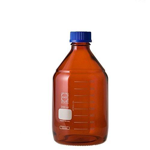 柴田科学 ねじ口瓶丸型茶褐色(デュラン(R)・017210) 2000mL GL-451本1-1961-07