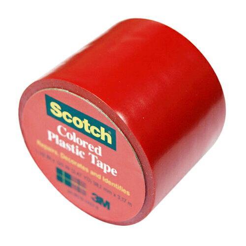 3M スリーエム カラープラスチックテープ 191RED-N 赤 38×3.17 入数:3 | 