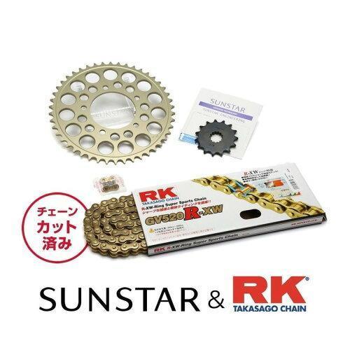 サンスター(SUNSTAR) スプロケット＆チェーンキット 品番:KR3H103 ESTRELLA (リアドラムブレーキ) サイズ:520
