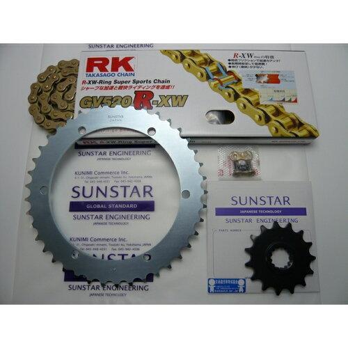 すぐったレディース福袋 サンスター(SUNSTAR) スプロケット＆チェーンキット 品番:KR32407 SR400(88-13) サイズ:520