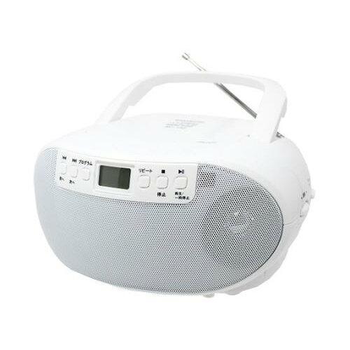 廣華物産 WINTECH コンパクトCDラジオ ホワイト KC-132W : Fujita