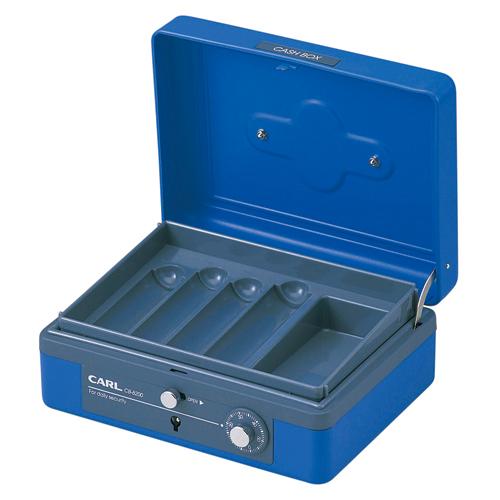 カール事務器(CARL) キャッシュボックス(L) ブルー(CB-8200-B 