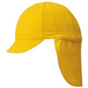 フットマーク 101215　フラップ付き体操帽子(取り外しタイプ)　フリー　キイロ｜ecjoyecj24