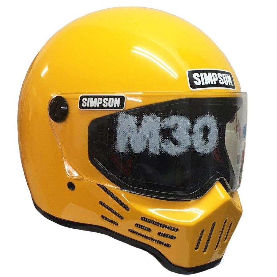 Simpson シンプソン シンプソンヘルメット Simpson M30 イエロー 62 7 3 4 Supersport Tn