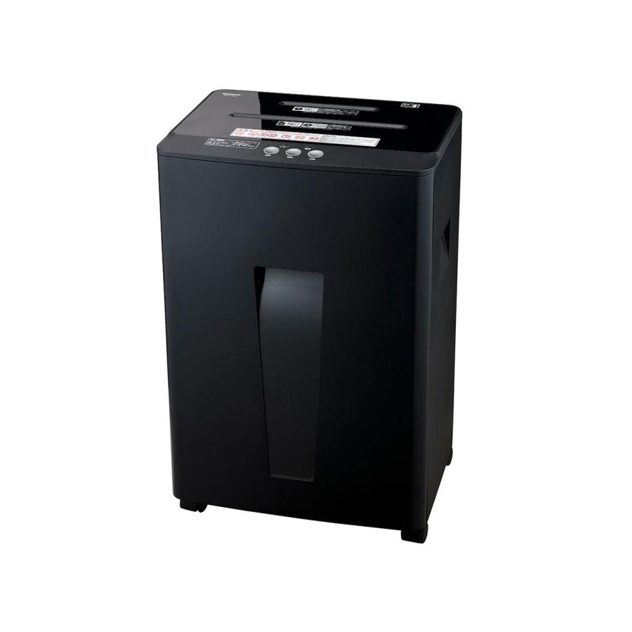 ナカバヤシ NSE-404BK (1594175) 電動シュレッダー マイクロカット 最大幅:A4 最大枚数:10枚以下 21L〜30L CD/ホッチキス可 ブラック ナカバヤシ NSE-404BK (1594175) 電動シュレッダー マイクロカット 最