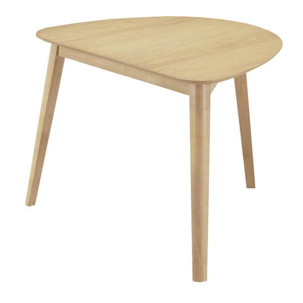 関家具(Sekikagu) ダイニングテーブル ナチュラル 幅90×奥行80×高さ72cm 変形テーブル オーク突板 217622 