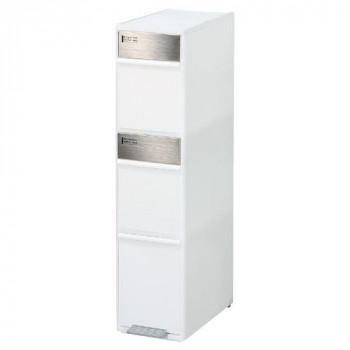 ライクイット(Like-it) 分別スイングステーション ワイド3段 BWP-12BS Wホワイト (1709786)