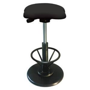 ルネセイコウ ツイストスツールラフレシア3R(フットレスト付き) TWS-190R ブラック/ブラック