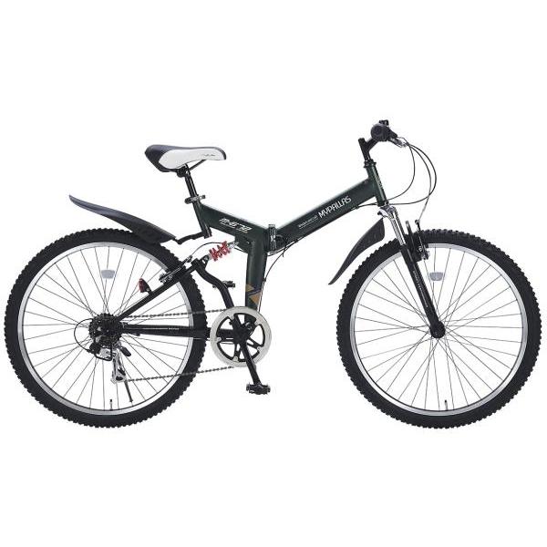 池商 マイパラス 折畳ATB 26インチ・シマノ6段ギア・前後サスペンション・ドロヨケ付 M-672 AVENTURE EDITION アーミーグリーン【沖縄・離島への配送不可】 池商 マイパラス 折畳ATB 26インチ・シマノ6段ギア・前後