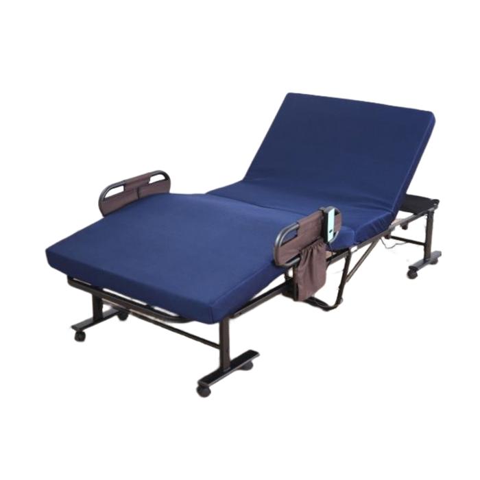 ビータ(Vita) 寝心地選べる折畳電動ベッドネイビー低反発セミシングル