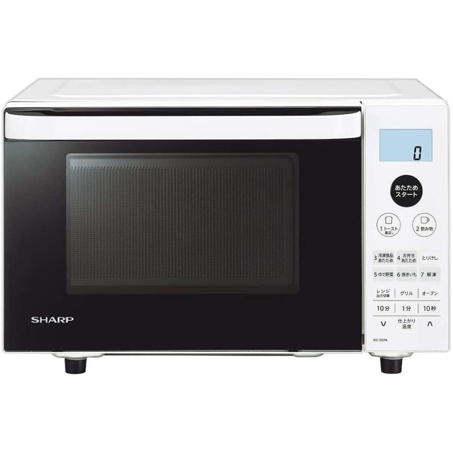 SHARP シャープ センサー オーブンレンジ フラット 18L ホワイト RE 