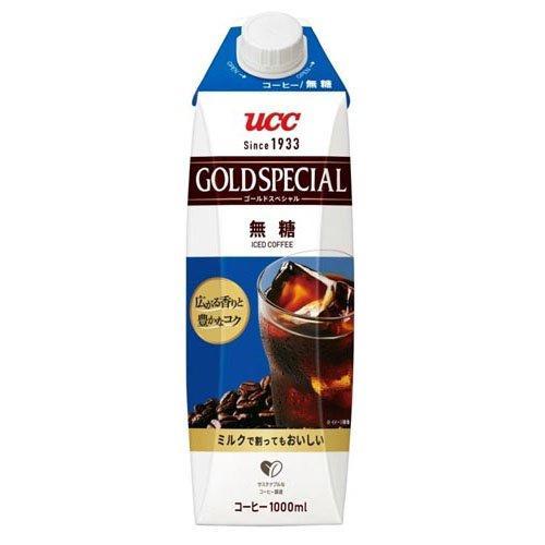 UCC 上島珈琲 #ゴールドスペシャル アイスコーヒー無糖 1000ml×12本