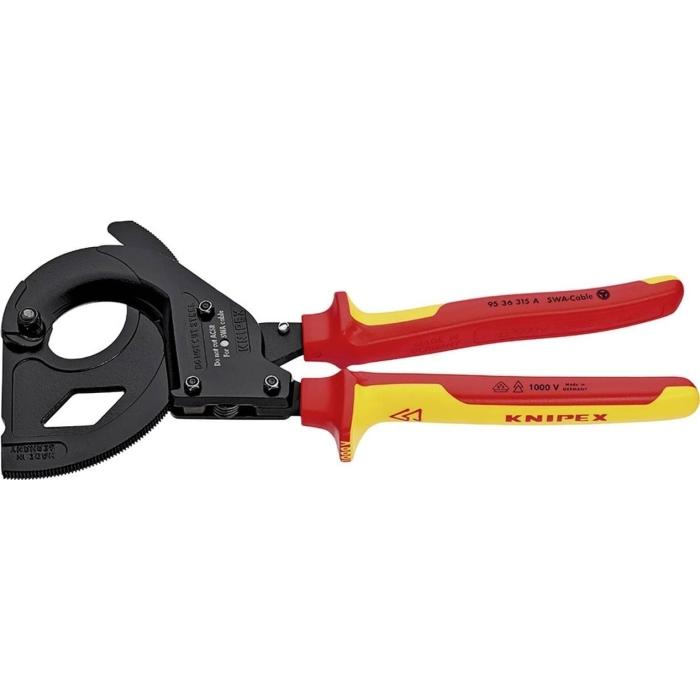 クニペックス KNIPEX 9536-315A 絶縁ラチェットケーブルカッター SWA用 