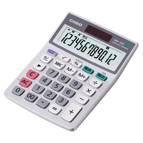 CASIO カシオ 特大表示電卓 MW-12GT-N : エクセレントショップ - 通販