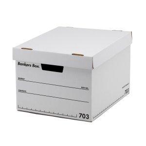 FELLOWS フェローズ フェローズ バンカーズボックス 新703S A4サイズ 黒 3枚1セット 収納ボックス ふた付き 1005901 の商品画像