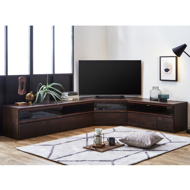 日本製 テレビ台 コーナー 完成品 角置き おしゃれ 角 ローボード