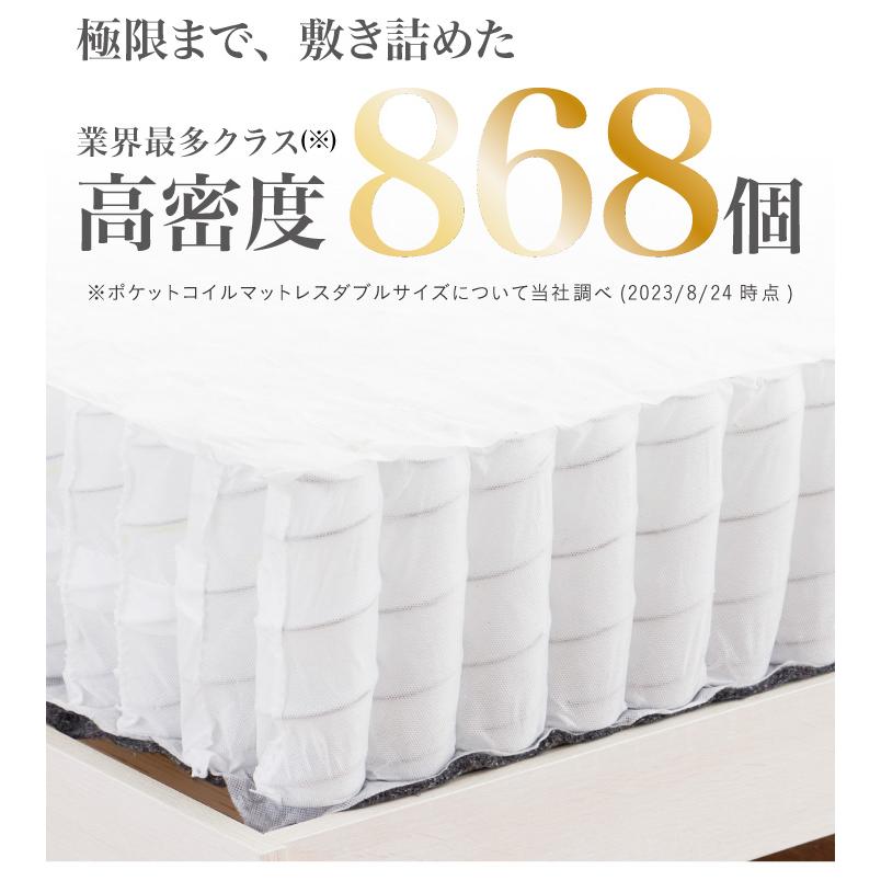 マットレス クイーン ポケットコイル 圧縮タイプ 柔め おしゃれ