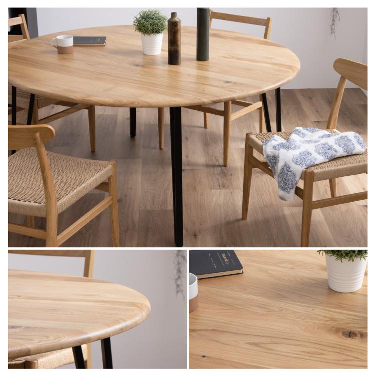 丸ダイニングテーブル 丸テーブル 120 天然木 テーブルのみ おしゃれ