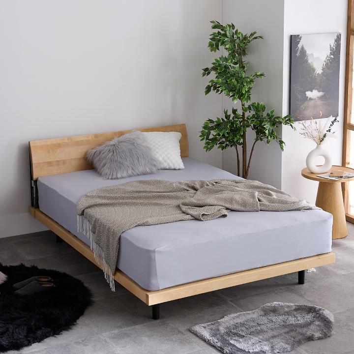 ベッド クイーン クイーンベッド すのこベッド フレームのみ